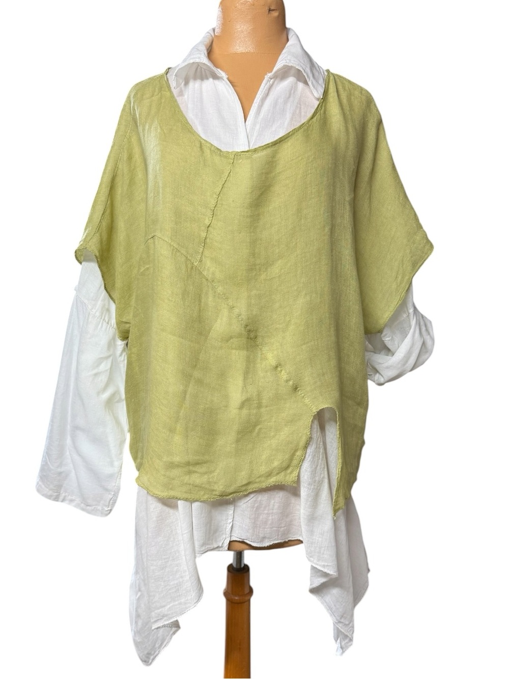 Bohabille Paris, Cotton/ Linen Asymmetrical Two part Blouse